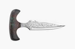 Bora Push Dagger Stabilize Saplı Gravürlü Bıçak