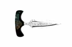 Bora Push Dagger Stabilize Saplı Gravürlü Bıçak
